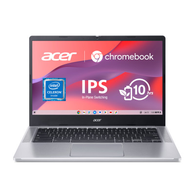 Ноутбук Acer Chromebook CB314-3HT 14" FHD IPS Touch, Intel C N4500, 8GB, F128GB, UMA, ChromeOS, сріблястий