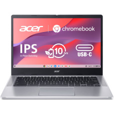 Ноутбук Acer Chromebook CB314-3HT 14&quot; FHD IPS Touch, Intel P N6000, 8GB, F128GB, UMA, ChromeOS, серебристый