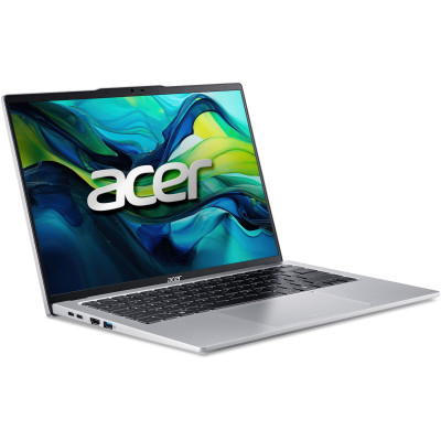 Ноутбук Acer Swift Go 14 SFG14-73 14" 2.2k IPS, Intel U5-125H, 16GB, F1TB, UMA, Lin, серебристый
