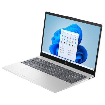 Ноутбук HP 15-fd0022ru 15.6" FHD IPS AG, Intel i7-1355U, 16GB, F1024GB, UMA, DOS, серебристый