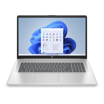 Ноутбук HP 17-cn3002ru 17.3" FHD IPS AG, Intel i7-1355U, 16GB, F1024GB, UMA, DOS, серебристый