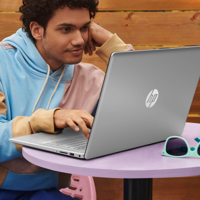Ноутбук HP 17-cn3002ru 17.3" FHD IPS AG, Intel i7-1355U, 16GB, F1024GB, UMA, DOS, серебристый