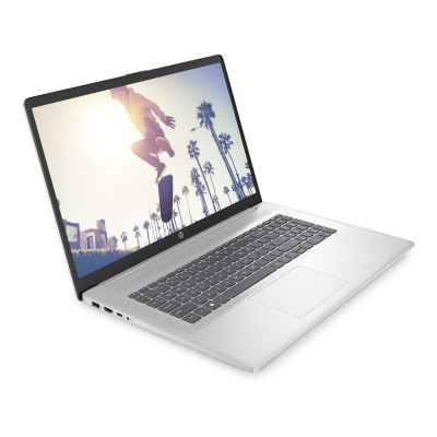 Ноутбук HP 17-cn3002ru 17.3" FHD IPS AG, Intel i7-1355U, 16GB, F1024GB, UMA, DOS, серебристый