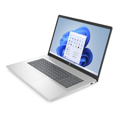 Ноутбук HP 17-cn3002ru 17.3" FHD IPS AG, Intel i7-1355U, 16GB, F1024GB, UMA, DOS, серебристый