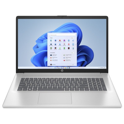 Ноутбук HP 17-cp3000ua 17.3" FHD IPS AG, AMD R7-7730U, 16GB, F1024GB, UMA, Win11, сріблястий