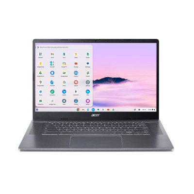 Ноутбук Acer Chromebook Plus CB515-2HT 15" FHD IPS Touch, Intel i3-1315U, 8GB, F512GB, UMA, ChromeOS, серый