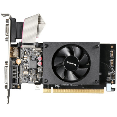 Вiдеокарта GIGABYTE GeForce GT 710 2GB DDR3 64bit HDMI-DVI-VGA low profile