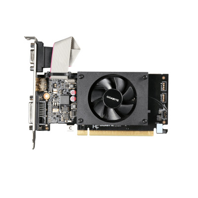 Вiдеокарта GIGABYTE GeForce GT 710 2GB DDR3 64bit HDMI-DVI-VGA low profile