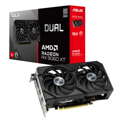 Видеокарта ASUS Radeon RX 9060 XT 8GB GDDR6 DUAL-RX9060XT-8G