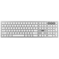 Клавиатура ножничная 2E KS270 109key, WL/BT, EN/UK, серебристо-белый