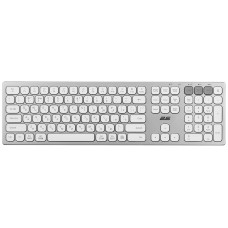 Клавіатура ножнична 2E KS270 109key, WL/BT, EN/UK, сріблясто-білий