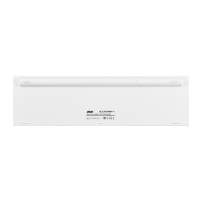 Клавиатура ножничная 2E KS270 109key, WL/BT, EN/UK, серебристо-белый