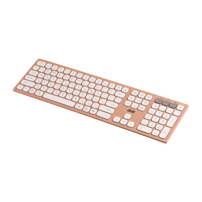 Клавиатура ножничная 2E KS270 109key, WL/BT, EN/UK, розово-белый