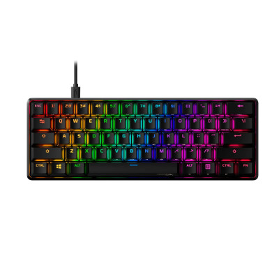 Клавіатура механічна HyperX Alloy Origins 60 61key, Red, USB-A, EN/UA, RGB, чорний