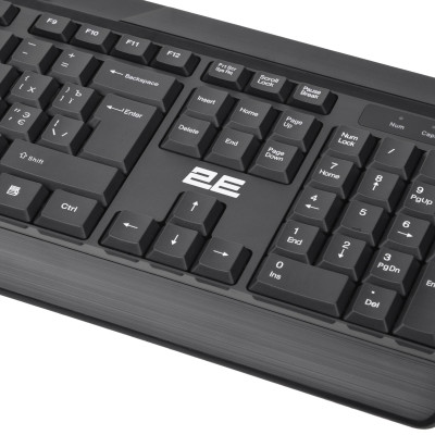 Комплект клавиатуры и мыши 2E MK410 WL, EN/UK/RU, черный