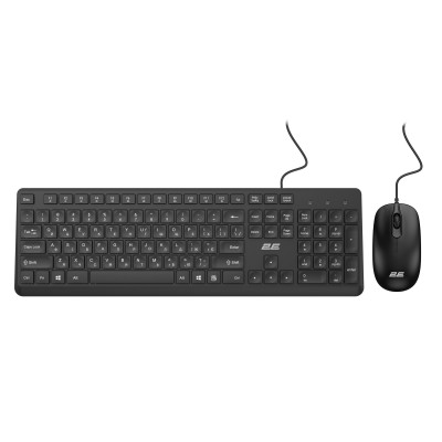 Комплект клавиатуры и мыши 2E MK405 USB-A, EN/UK/RU, черный