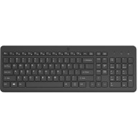Клавиатура мембранная HP 220, 104key, WL, EN/UK, черный