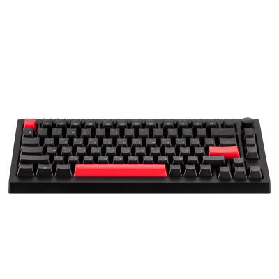Клавіатура механічна Lemokey  X4 84Key, Keychron Brown, USB-A, QMK/VIA, EN/UKR, Red led, чорний