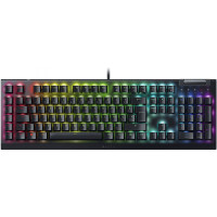 Клавиатура механическая Razer BlackWidow V4 X, 110key, Yellow Switch, USB-A, EN/RU, RGB, черный