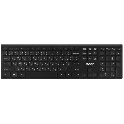 Клавиатура мембранная Acer OKR020, 109key, WL, EN/UKR/RU, черный