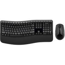 Комплект клавіатура та миша Microsoft  Comfort Desktop 5050 WL, EN/UK/RU, чорний