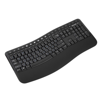 Комплект клавиатуры и мыши Microsoft Comfort Desktop 5050 WL, EN/UK/RU, черный