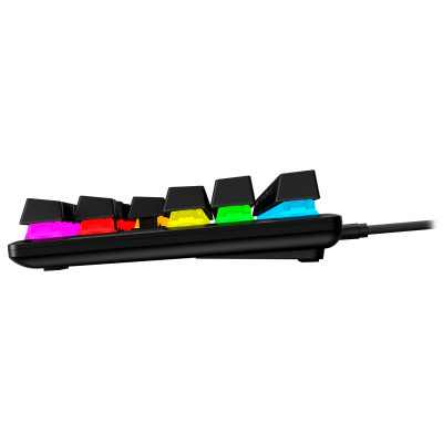 Клавіатура механічна HyperX Alloy Origins Core PBT 87key, AqUK, USB-A, EN/UA, RGB, чорний
