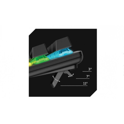 Клавіатура механічна HyperX Alloy Origins Core PBT 87key, AqUK, USB-A, EN/UA, RGB, чорний