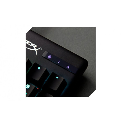 Клавіатура механічна HyperX Alloy Origins PBT 104key, Red, USB-A, EN/UA, RGB, чорний