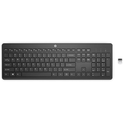 Клавиатура мембранная HP 230, 106key, WL, EN/UK, черный