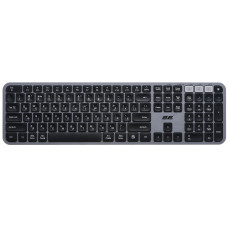 Клавіатура мембранна 2E KS240 110key, WL/BT, EN/UK, сіро-чорний