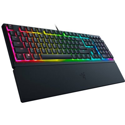 Клавиатура механическая Razer Ornata V3 104key, Mecha-Membrane Switch, USB-A, EN/UK, RGB, черный