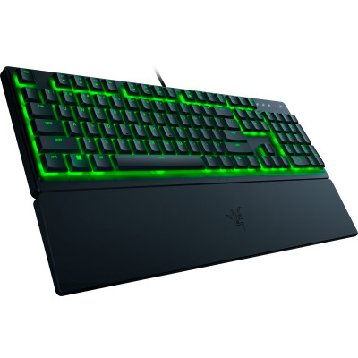 Клавіатура мембранна Razer Ornata V3 X 104key, USB-A, EN/UK, RGB, чорний