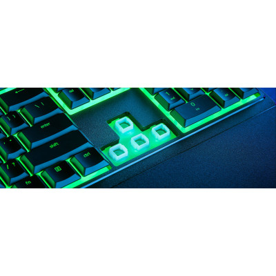 Клавіатура мембранна Razer Ornata V3 X 104key, USB-A, EN/UK, RGB, чорний