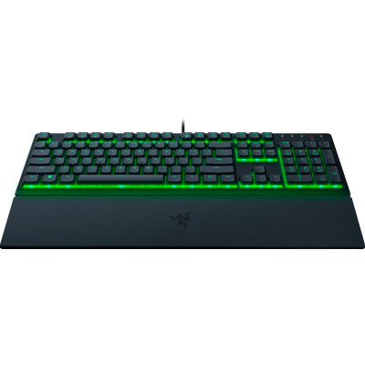 Клавіатура мембранна Razer Ornata V3 X 104key, USB-A, EN/UK, RGB, чорний