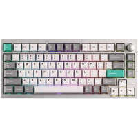 Клавиатура механическая Lemokey P1 Pro 84Key, Keychron Super Banana, WL/BT/USB-A, QMK/VIA, Hot-Swap, EN/UKR, RGB, Knob, Space Silver