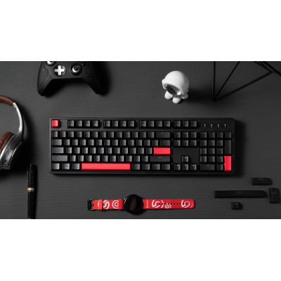 Клавіатура механічна Lemokey  X3 104Key, Keychron Red, USB-A, QMK/VIA, Hot-Swap, EN/UKR, RGB, чорний