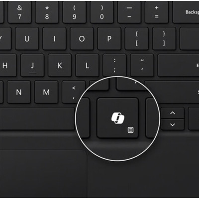 Клавіатура для планшета Surface Pro 8 - 10 та Pro X, UKR/ENG, чорна