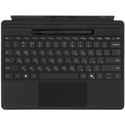 Клавиатура со стилусом для планшетов Microsoft Surface Pro 8 - 11, UKR/ENG, черная