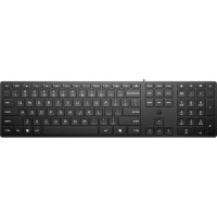 Клавиатура мембранная HP 320K, 109key, USB-A, EN/UK, черный