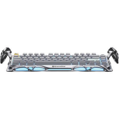 Клавиатура механическая GravaStar Mercury K1 Pro 80keys, GravaStar x Kailh Speedy Mint, EN/UKR, BT/WL/USB, серый