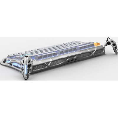 Клавиатура механическая GravaStar Mercury K1 Pro 80keys, GravaStar x Kailh Speedy Mint, EN/UKR, BT/WL/USB, серый