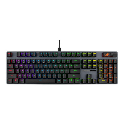 Клавіатура механічна ASUS ROG Strix Scope II X, 104key, USB-A, EN, RGB, чорний