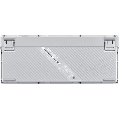 Клавіатура механічна ASUS ROG Azoth X 81key, NX Snow, USB-A/WL/BT, EN, RGB, білий