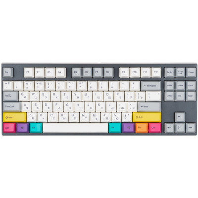 Клавиатура механическая Varmilo APT87 CMYK, C-TK Red, WL/USB-A, White Led