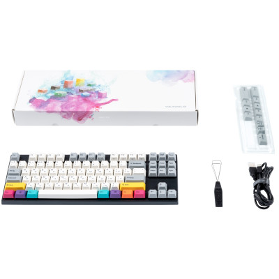 Клавиатура механическая Varmilo APT87 CMYK, C-TK Brown, WL/USB-A, White Led