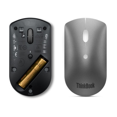 Мышь Lenovo ThinkBook Silent, BT, серый