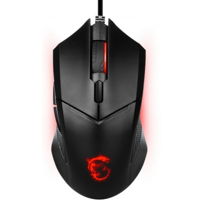 Миша MSI Clutch GM08, Red, USB-A, чорний