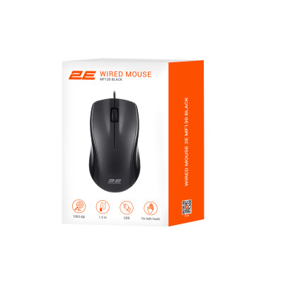 Мышь 2E MF130, USB-A, черный