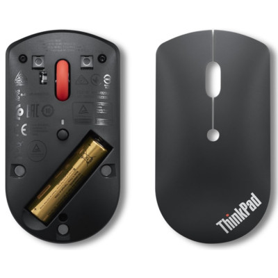 Мышь Lenovo ThinkPad Silent, BT, черный